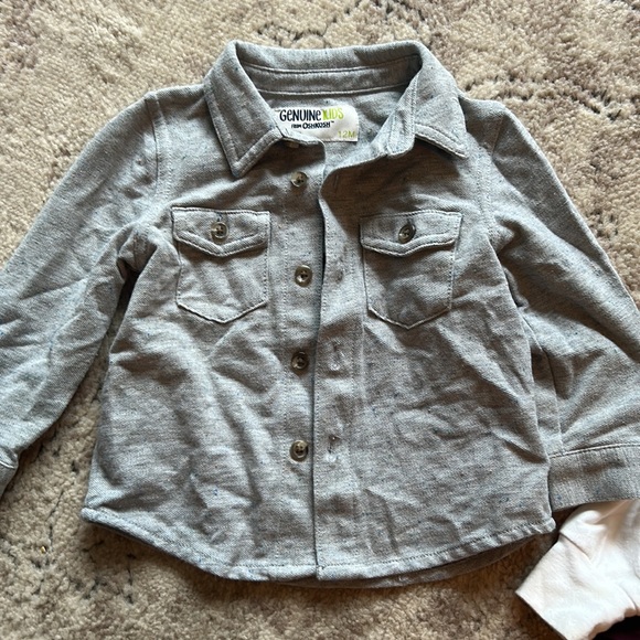 Boys bundle of 5 long sleeve 12 months tops - Picture 6 of 12